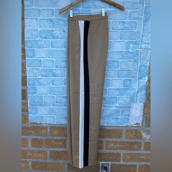 HUGO BOSS Stretch Twill Pants Regular Fit Signature Stripe size 4 - Picture 4 of 16